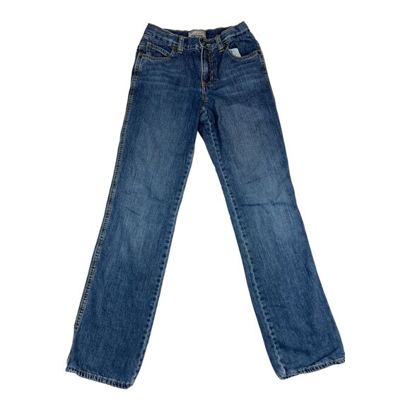 Old Navy Other - Old Navy Denim Boys Dark Wash Straight Leg Jeans Size 12 Regular Adjusting Waist